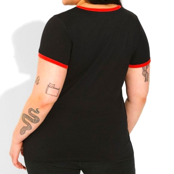❤️NWT VINTAGE TORRID BETTY BOOP HALLOWEEN RINGER TEE - MONSTER ZOMBIE PLUS SIZE - Picture 3 of 12